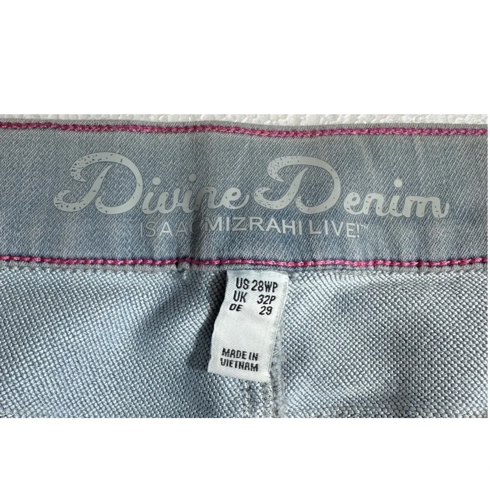 Isaac Mizrahi Live Divine Denim Womens Jeans Elastic Waist Pull On Pants Sz 28WP